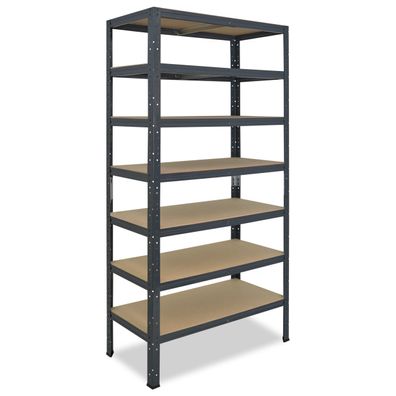 shelfplaza HOME 200x60x45 cm Schwerlastregal anthrazit mit 7 Böden