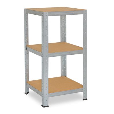 shelfplaza HOME 115x60x60 cm Schwerlastregal verzinkt mit 3 Böden
