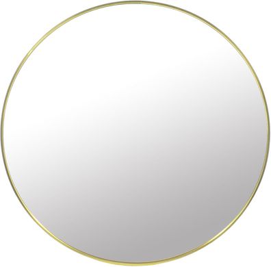 Best For Home Rundes Wandspiegel 50 cm - Gold Metallrahmen, Modern & Einfach zu Mont