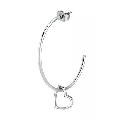 Romantic steel single earrings with pendant LPS02AQM15