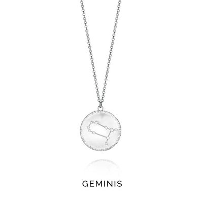 Silver necklace sign Gemini Horoscopo 61014C000-38G