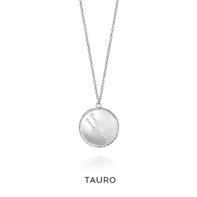 Silver necklace sign Taurus Horoscopo 61014C000-38T