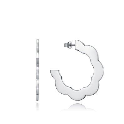 Kiss 15112E01000 timeless steel round earrings