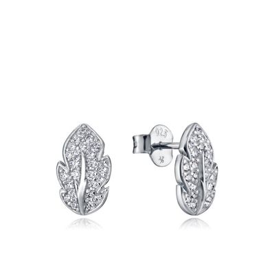 Charming silver earrings with zircons Trend 85024E000-30