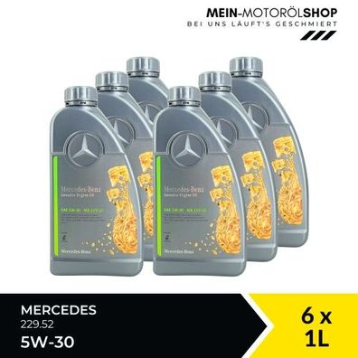 Mercedes 5W-30 229.52 6x1 Liter