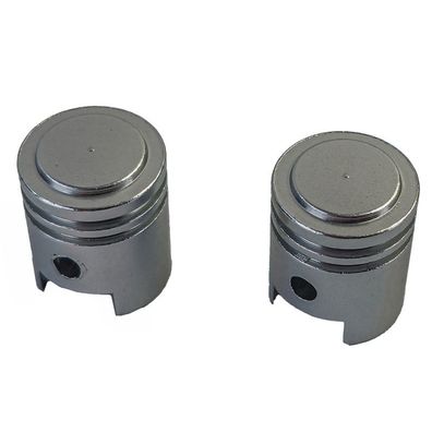 Ventilkappen Alu Silber Kolben Style Universal für Auto Motorrad Quad 2 Stück