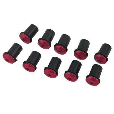 Motorrad Windschild Schrauben Verkleidungsscheiben Schraubensatz Alu M5 Rot