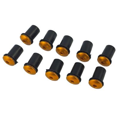 Motorrad Windschild Schrauben Verkleidungsscheiben Schraubensatz Alu M5 Gold