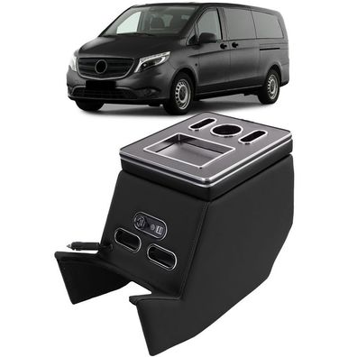 Mittelkonsole Armlehne Aufbewahrungsbox Schwarz passt für Mercedes V-Klasse W447