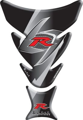 Motorrad Tank Aufkleber Tankpad Race Schwarz für Suzuki Honda KTM Yamaha