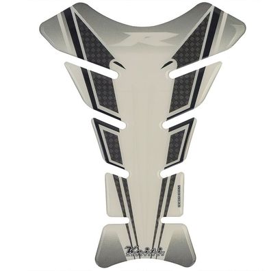 Motorrad Tank Aufkleber Tankpad Grey Stripe für Suzuki Honda KTM Yamaha
