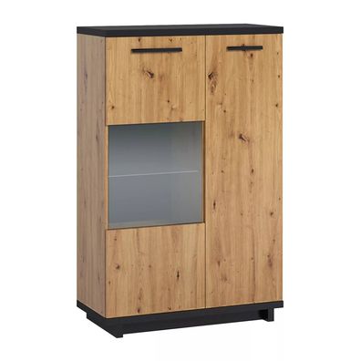 Vitrinene INES IN-12 Vitrine Standvitrine 90 cm Regal Schrank Loft