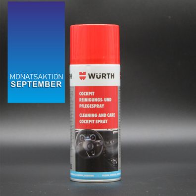 Cockpitspray Pflege u. Reinigung fürs Auto frischt die Farbe auf von WÜRTH