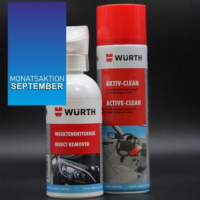Fahrzeugreiniger Aktive Clean + Insektenentferner als Set von WÜRTH
