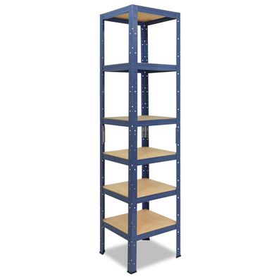 shelfplaza HOME 180x40x40 cm Schwerlastregal blau mit 6 Böden
