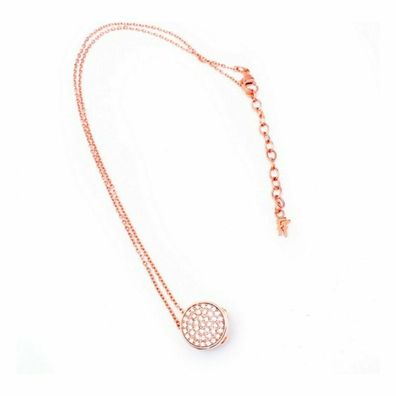 Folli Follie Ladies Necklace, Silver Plated, Pink, 40 Cm, 3n17t021rwc