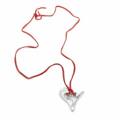 Folli Follie 1n8s073 Ladies Necklace Sterling Silver Red 35 Cm