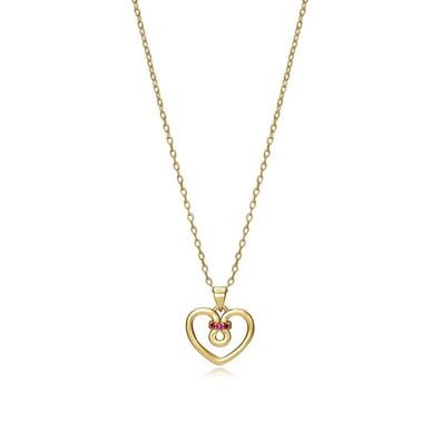 Romantic gilded heart necklace Chic 13026C100-06