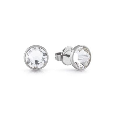 Men´s steel earrings with clear crystals Frontiers JUME01343JWSTT / U
