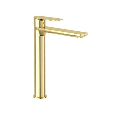 ECOLAM Waschtischarmatur hohe Armatur Wasserhahn Badarmatur Glad Gold Modern Design