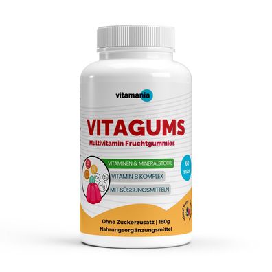VitaGUMS - Premium Multivitamin + Mineral Gummies - 60 Stück