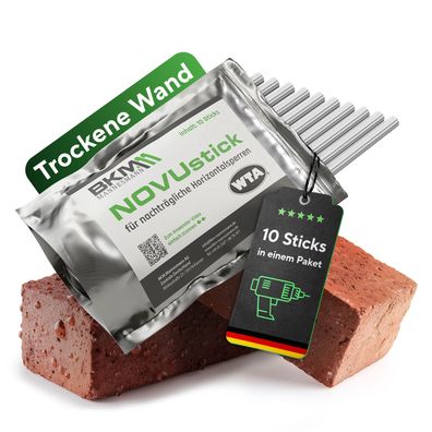 NOVUstick Horizontalsperre für Mauerwerksfugen ab 10 Sticks