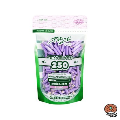 Purize Activkohlefilter XTRA SLIM lila, 250 Stück