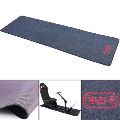 Tenzo-R Unterlage Teppich schwarz rot für Spielsitz Konsole Playstation Xbox PC