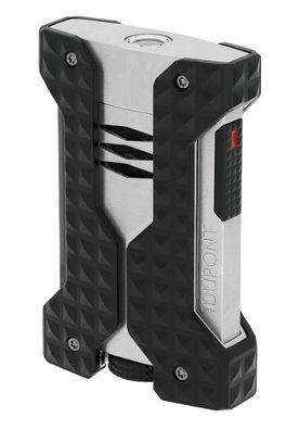 S.T. Dupont Feuerzeug Windproof Jet Schwarz/Chrom W21324