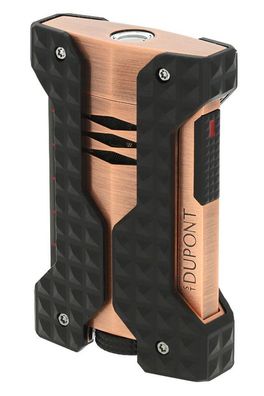 S.T. Dupont Feuerzeug Windproof Jet Schwarz/Kupferfarben W21325