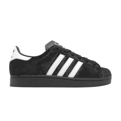 adidas Superstar II Black Ponyhair Womens JH9475 Schwarz Sneaker