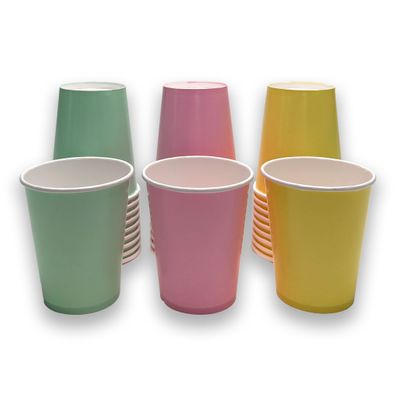 100 Stück Pappbecher Becher Partybecher Einwegbecher Kunststoffbecher 250 ml