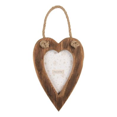 Clayre & Eef Bilderrahmen 10x15 cm Braun Holz (Gr. 15x2x23 cm / 10x15 cm)