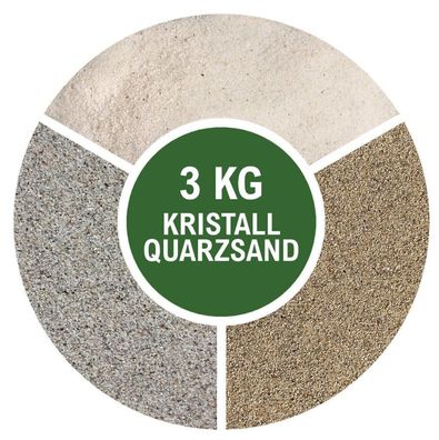 3kg Aquariumsand Aquariensand Bodengrund Kristallquarzsand Natursand Quarzsand
