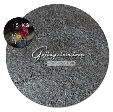 Geflügeleinstreu 15kg Badesand Hühner Staubbad gegen Milben Naturprodukt -sandig