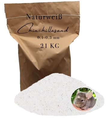 Chinchillasand weiß Badesand Staubbad Hamster Mäuse Ratten 0,1-03mm Fellpflege - Prem