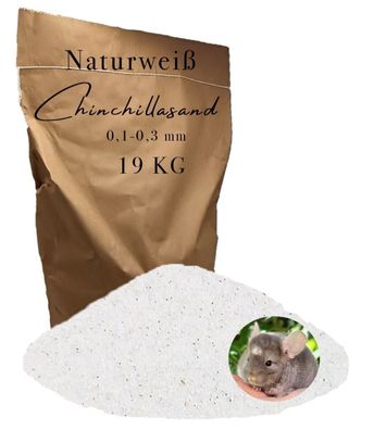 Chinchillasand weiß Badesand Staubbad Hamster Mäuse Ratten fein Fellpflege - Premium