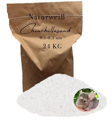 Chinchillasand weiß Badesand Staubbad Hamster Mäuse Ratten Fellpflege 0,1-0,3mm - Pre