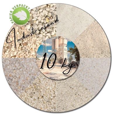 10 kg weißer Quarzsand Industriesand für Kunstharz Einstreuung Füllsand Sand