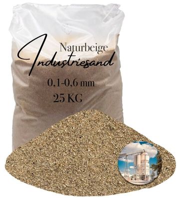 25 kg Quarzsand Naturbeige 0,1-0,6 - Feinstkorn für Kunstharzsysteme & Epoxidtechn