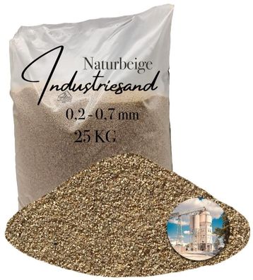 25 kg Quarzsand Naturbeige 0,2-0,7 - Feinstkorn für Epoxidharzsysteme & Beschichtu