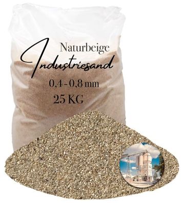 25 kg Quarzsand Naturbeige 0,4-0,8 für Epoxidharz und Kunstharzsysteme