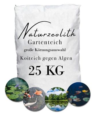 25 kg Zeolith Teich Garten Koi Phosphatbinder Filtermaterial Ceolith Aquarium