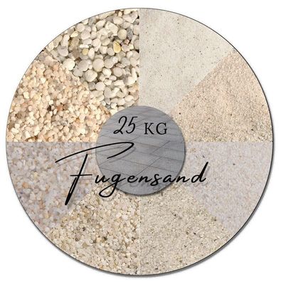 25kg Fugensand weiß in vielen Körnungen Quarzsand Einkehrsand unkrauthemmend