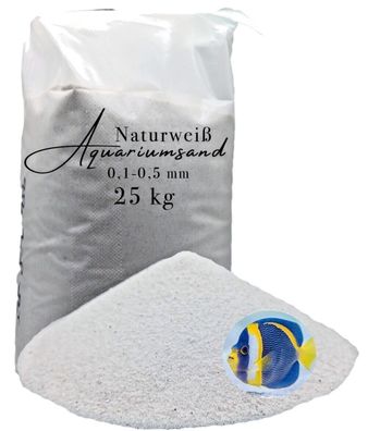 Aquarium sand weiß 25kg Aquariensand Aquarienkies Aquariumkies Bodengrund Sand