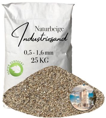 Industriesand Quarzsand naturbeige 0,5-1,6 mm - Kunstharz, Epoxidharz, Kunstharz-Eins