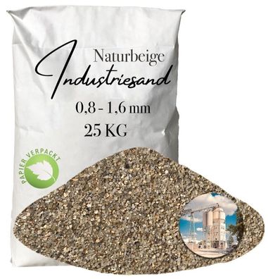 Industriesand Quarzsand naturbeige 0,8-1,6 mm - Kunstharz, Epoxidharz, Kunstharz-Eins