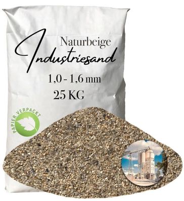 Kunstharz Einstreuung Quarzsand naturbeige 1,0-1,6 mm für Epoxidharz, 25 kg Sack