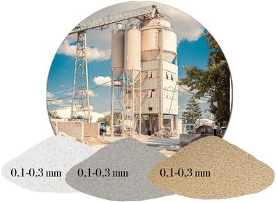 Quarzsand 0,1-0,3 mm naturfarben - feuergetrocknet für Industrie & Bau