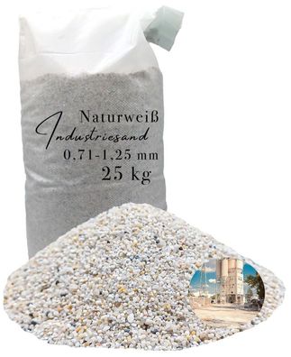 Quarzsand 25kg Weißer Füllsand Industriesand Kunstharz Einstreuung 0,71-1,25mm